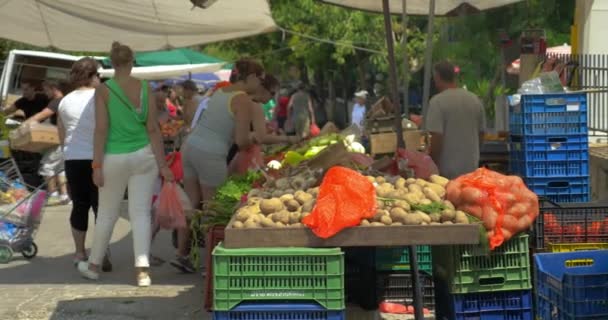 Sokak Greengrocery Pazar — Stok video