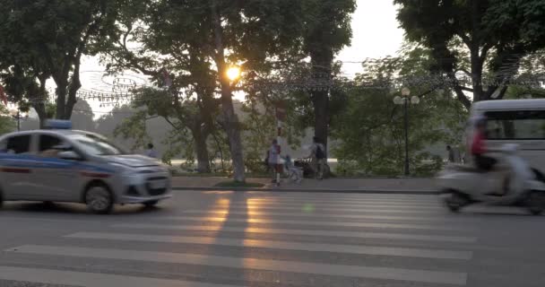 Hanoi, Vietnam'da ulaşım — Stok video