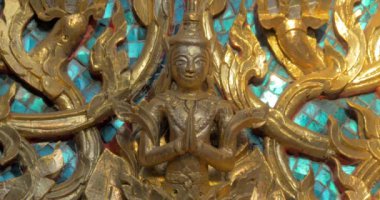 Altın süslü Tapınağı dekorasyon Buda resim, Tayland ile