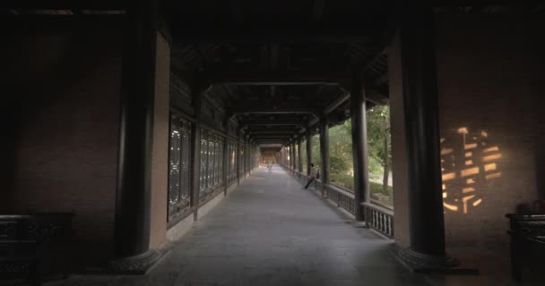 在白亭庙，越南的露台 — 图库视频影像