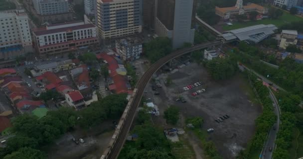 Дневная панорама города Куала-Лумпур, Малайзия — стоковое видео