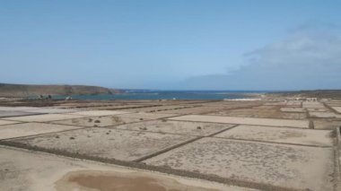 Salinas de Janubio 'nun panoramik görüntüsü