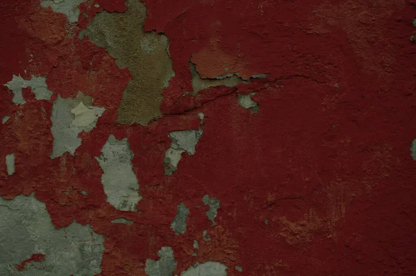 Textura de fondo de la vieja pintura roja en escamas — Foto de Stock