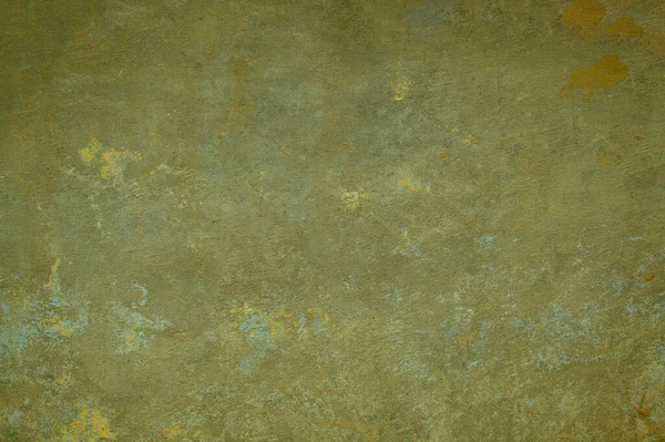 グランジーダークグリーン塗装壁の背景 — ストック写真