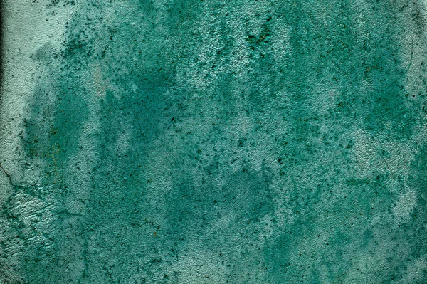 Grunge verwittert und verschmutzt alte grüne Mauer — Stockfoto