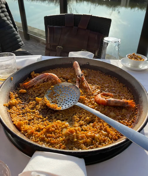 Melhor paella em El Palmar, Espanha — Fotografia de Stock