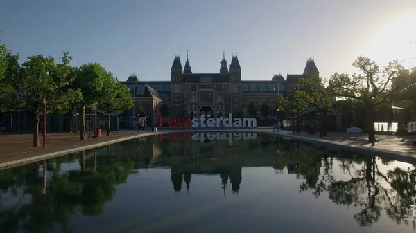 I amsterdam vicino Rijksmuseum, aerea — Foto Stock