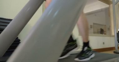 Working out with cardio machine