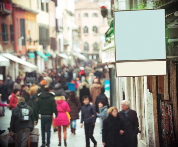 Blank Signboard of a Shop — Stock Photo, Image