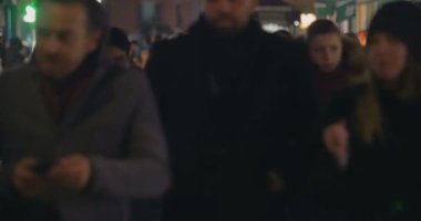 Zaman kalabalık şehirde akşam