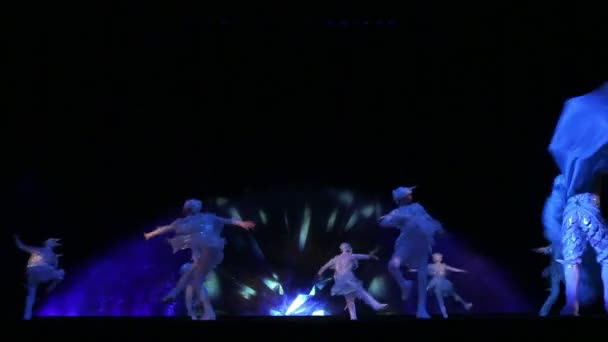 Divadelní představení na ledě — Stock video