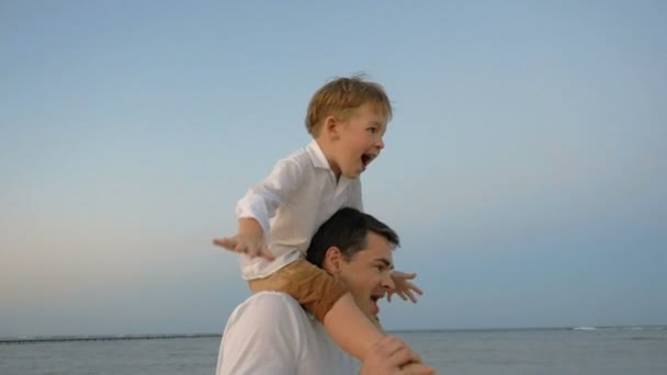 Buon tempo di vacanza con il caro padre — Video Stock