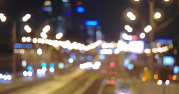 Trafic routier dans la grande ville — Video