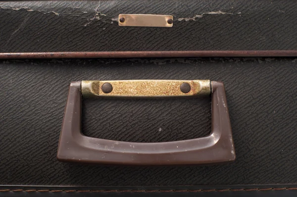 Handle on an old suitcase — Stock Photo, Image