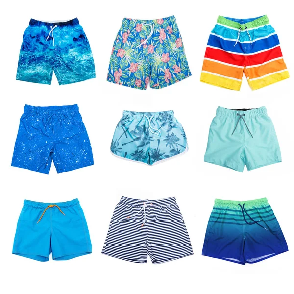 Collage verschiedener Shorts für Jungen — Stockfoto