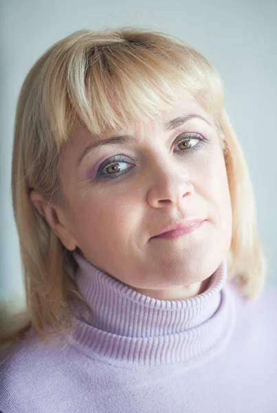 Portrait of a pretty blond woman — Stock Photo, Image