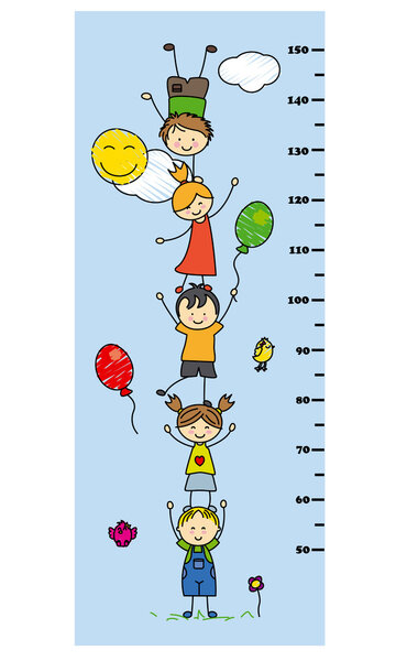 дети на стенах
 