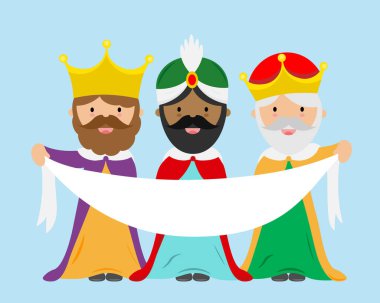 Doğu kartının üç kralı. Posterli Magi