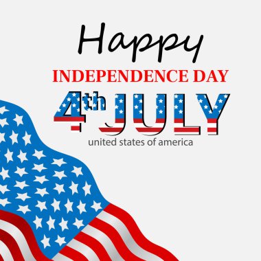 Amerika 'nın bağımsızlık günü kutlu olsun. Amerikan bayrağı