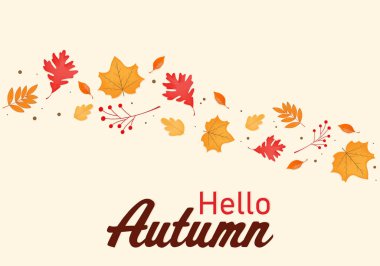 Sonbahar yapraklı basit sonbahar arkaplanı