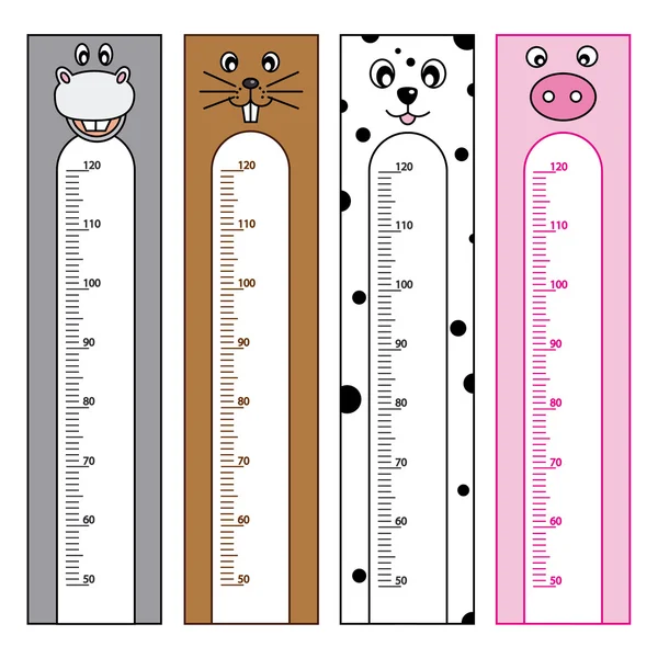 Bumper children meter wall — Stock Vector