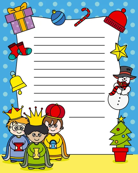 Letter to the Three Kings — Stock Vector