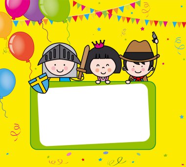 kostüm partisi kartı