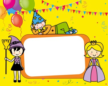 kostüm partisi kartı