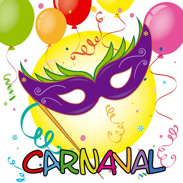 Carnaval kaart — Stockvector