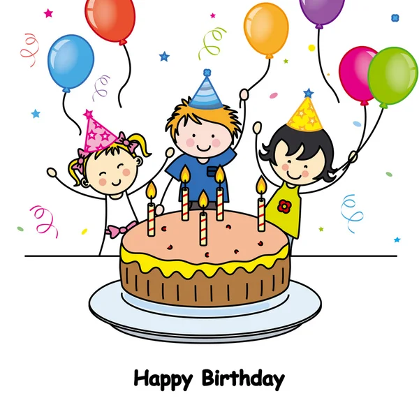 Birthday card — Stock Vector