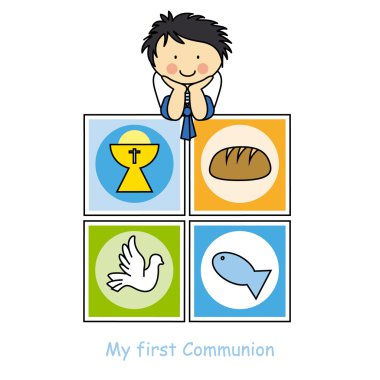 Çocuk ilk cemaat kartı