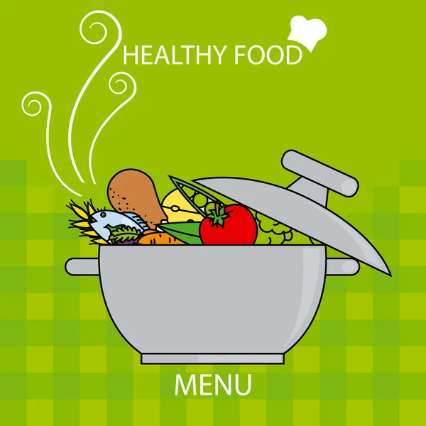 Egészséges élelmiszer — Stock Vector
