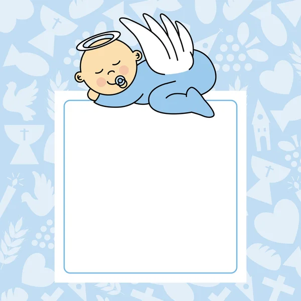 Uyuyan bir bebek — Stok Vektör