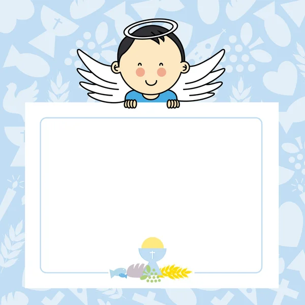 Niño con alas — Vector de stock