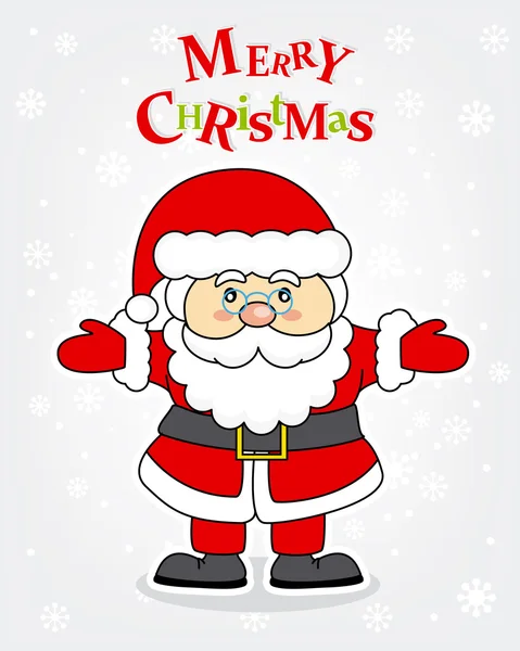 Merry Christmas. Santa Claus. — Stock Vector