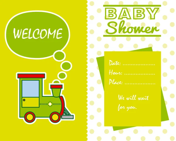 Baby shower kort. — Stock vektor