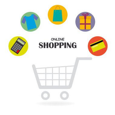 çevrimiçi alışveriş simgeleri