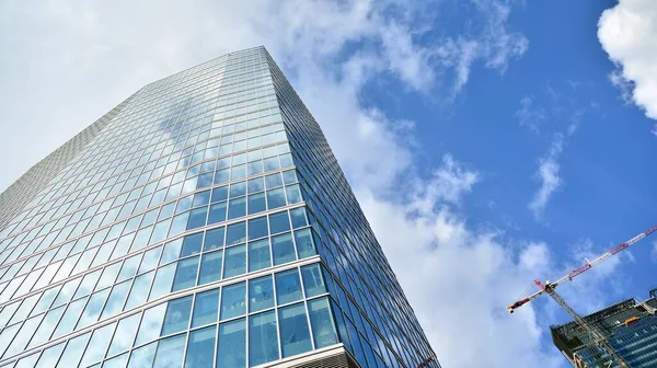 Vue Bas Des Immeubles Bureaux Modernes Dans Quartier Des Affaires — Photo