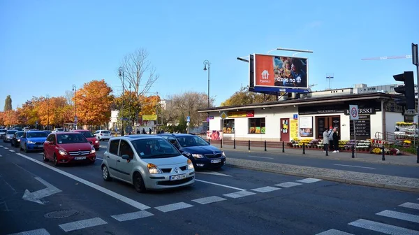 Warschau Polen Oktober 2020 Straßen Warschau Innenstadt — Stockfoto