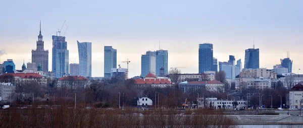 Βαρσοβία Πολωνία Δεκεμβρίου 2020 Αυτή Είναι Μια Άποψη Της Βαρσοβίας — Φωτογραφία Αρχείου