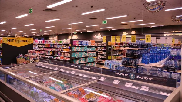 Varsovia Polonia Enero 2021 Imagen Interior Del Supermercado Netto — Foto de Stock