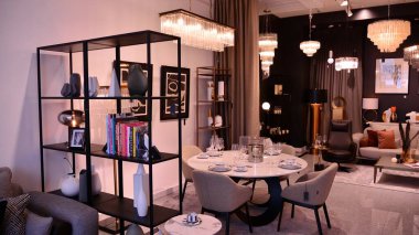 Warsaw, Poland. `15 February 2021. Interior of Almi Decor store.