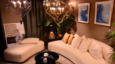 Warsaw, Poland. `15 February 2021. Interior of Almi Decor store.