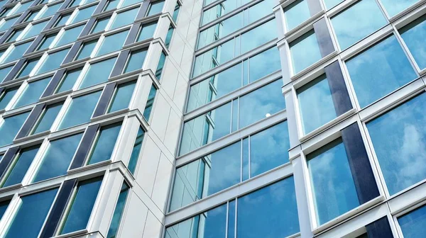Glass Clad Facade Modern Building Covered Reflective Plate Glass — Stock Photo, Image