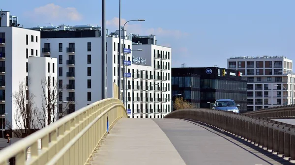 Warszawa Polen Den April 2021 Utsikt Över Byggnaderna Stadsdelen Mokotw — Stockfoto