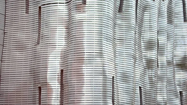 Modern Office Building Irregular Twisted Block Covered Aluminum Panels — Stock Photo, Image