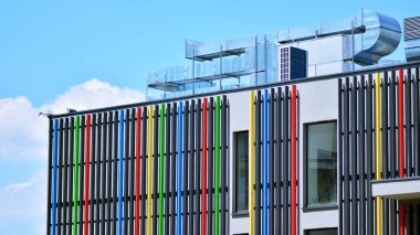 Ticari ofis binaları. Soyut modern iş mimarisi