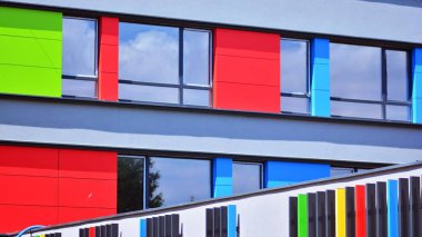 Ticari ofis binaları. Soyut modern iş mimarisi