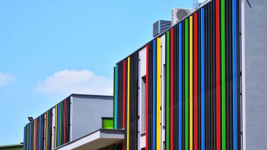 Ticari ofis binaları. Soyut modern iş mimarisi