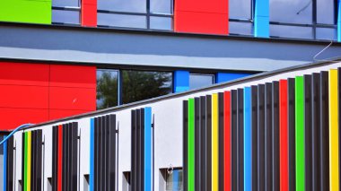 Ticari ofis binaları. Soyut modern iş mimarisi